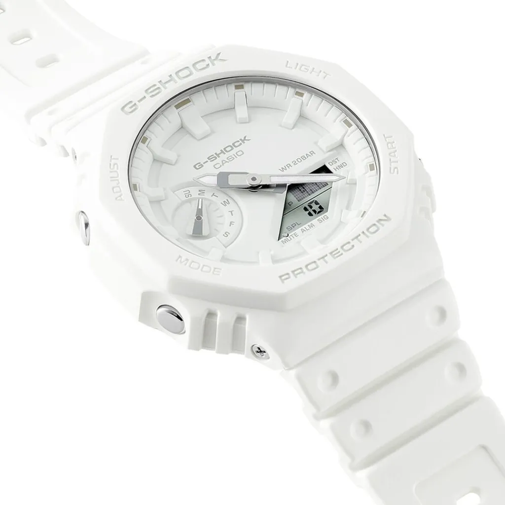 CASIO G-SHOCK Montre Classic Blanc cadran blanc fond blanc bracelet résine blanc Best