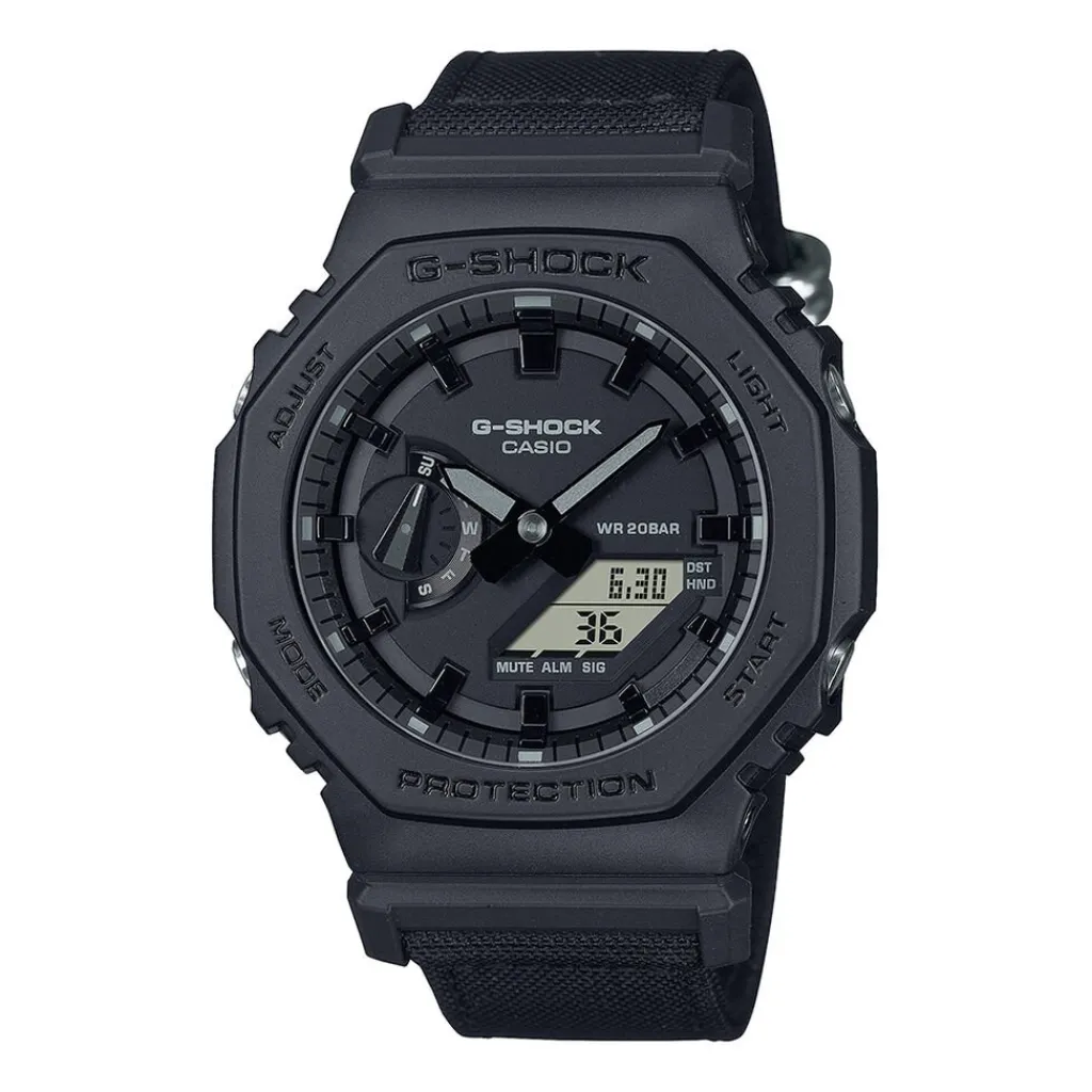 CASIO G-SHOCK Montre Classic Noir cadran noir fond noir bracelet résine noir Clearance