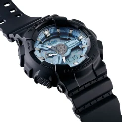 CASIO G-SHOCK Montre Classic Bleu cadran noir fond bleu bracelet résine noir Hot