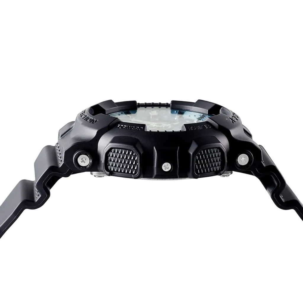 CASIO G-SHOCK Montre Classic Bleu cadran noir fond bleu bracelet résine noir Hot