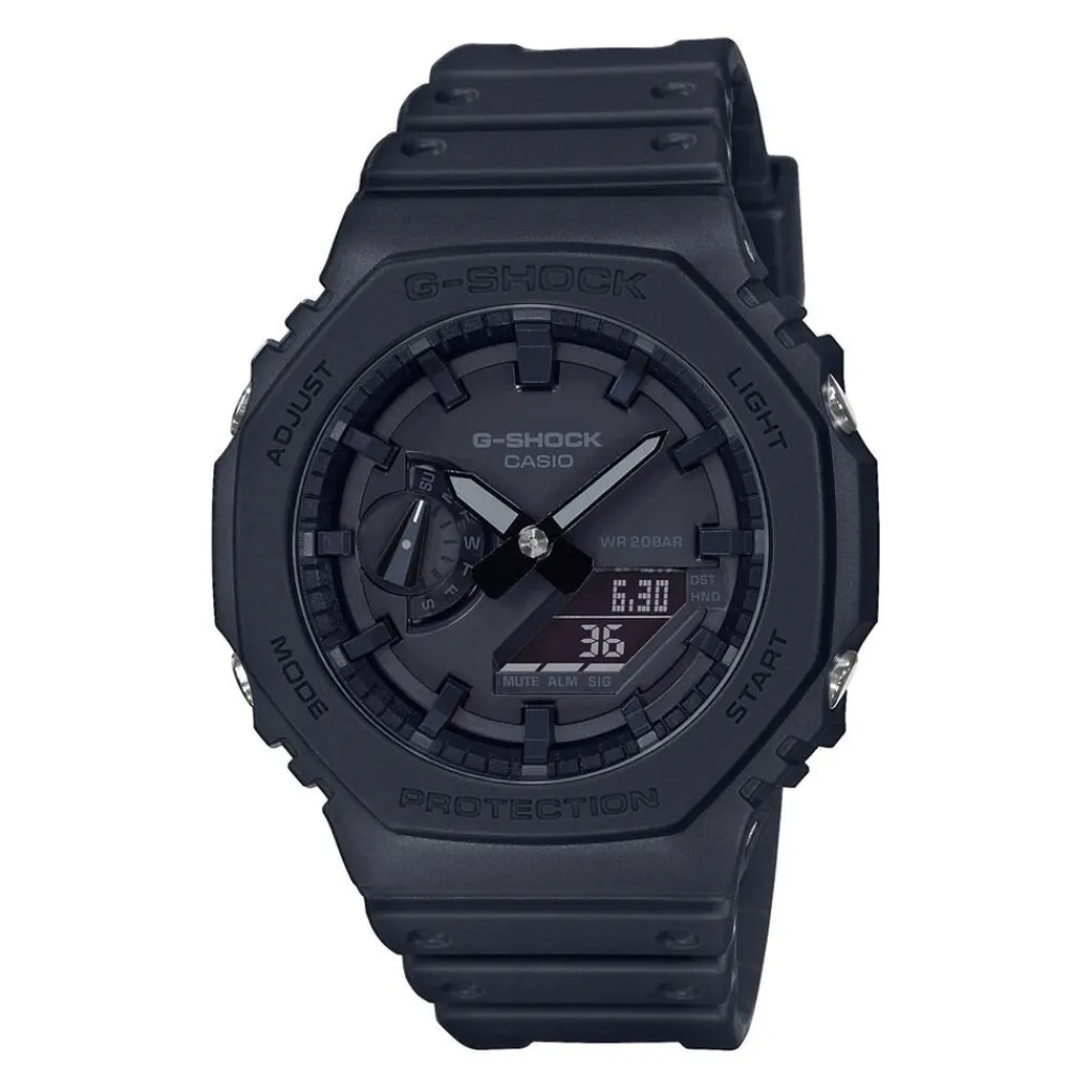 CASIO G-SHOCK Montre Classic Noir cadran noir fond noir bracelet résine noire Discount