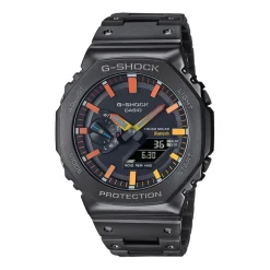 CASIO G-SHOCK Montre Classic Noir cadran noir fond noir bracelet acier noir
