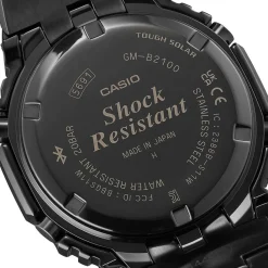 CASIO G-SHOCK Montre Classic Noir cadran noir fond noir bracelet acier noir