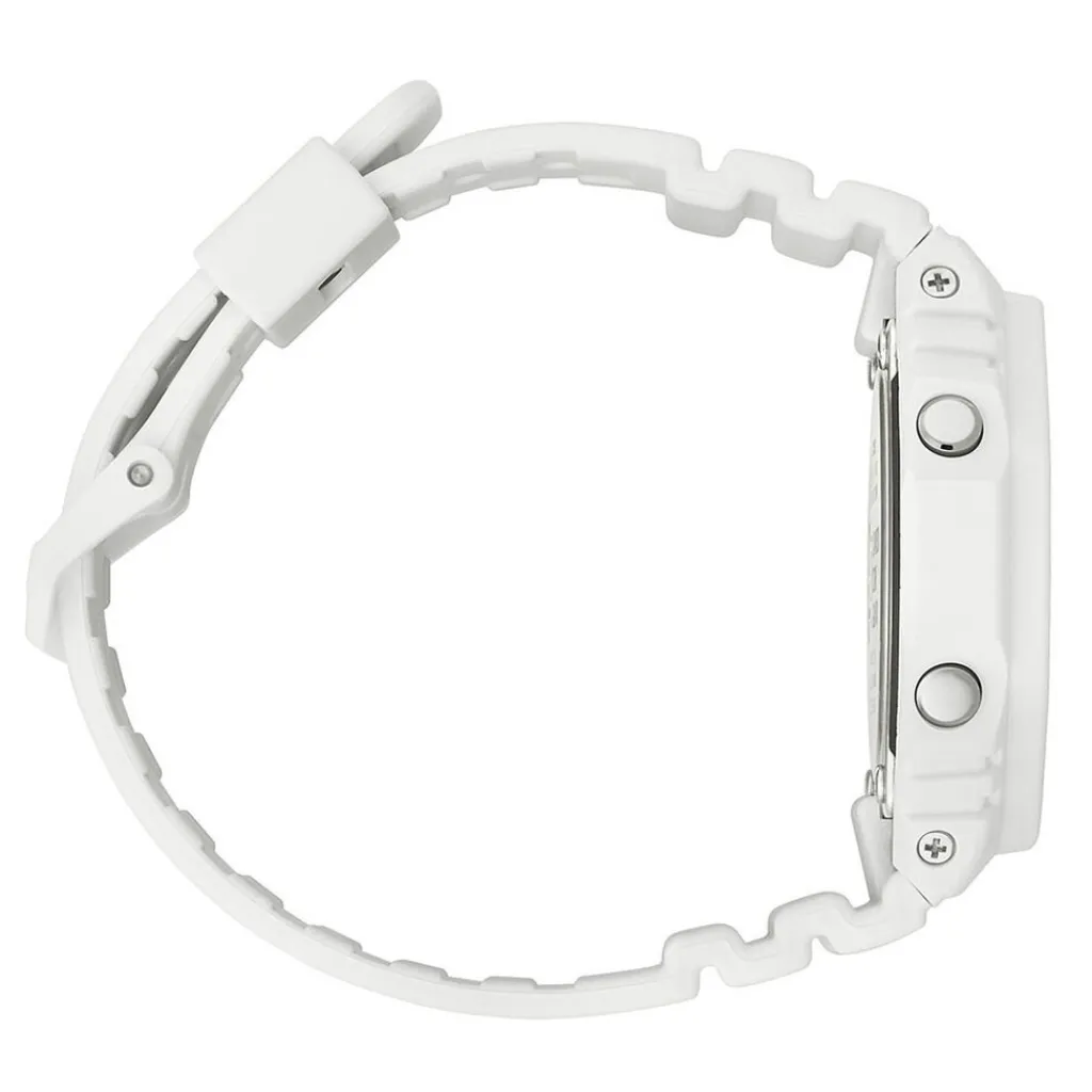 CASIO G-SHOCK Montre Classic Noir cadran blanc fond noir bracelet résine blanc Online