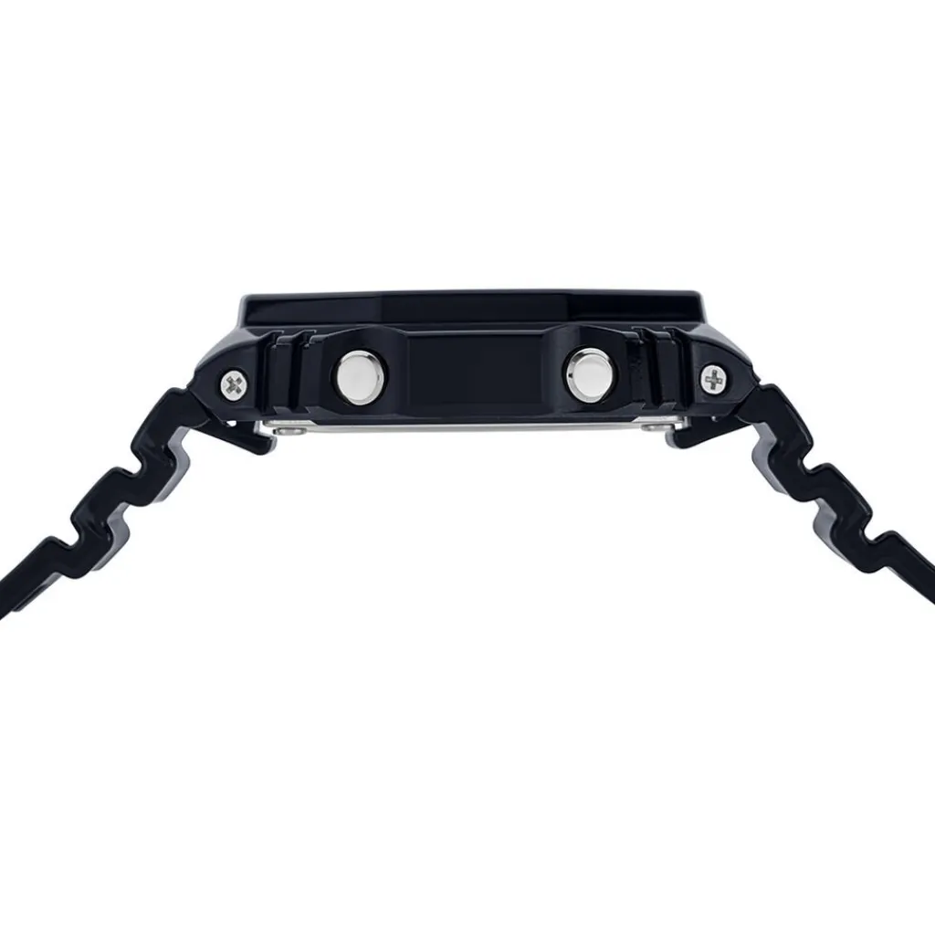 CASIO G-SHOCK Montre Doré cadran noir fond doré bracelet résine noir Outlet