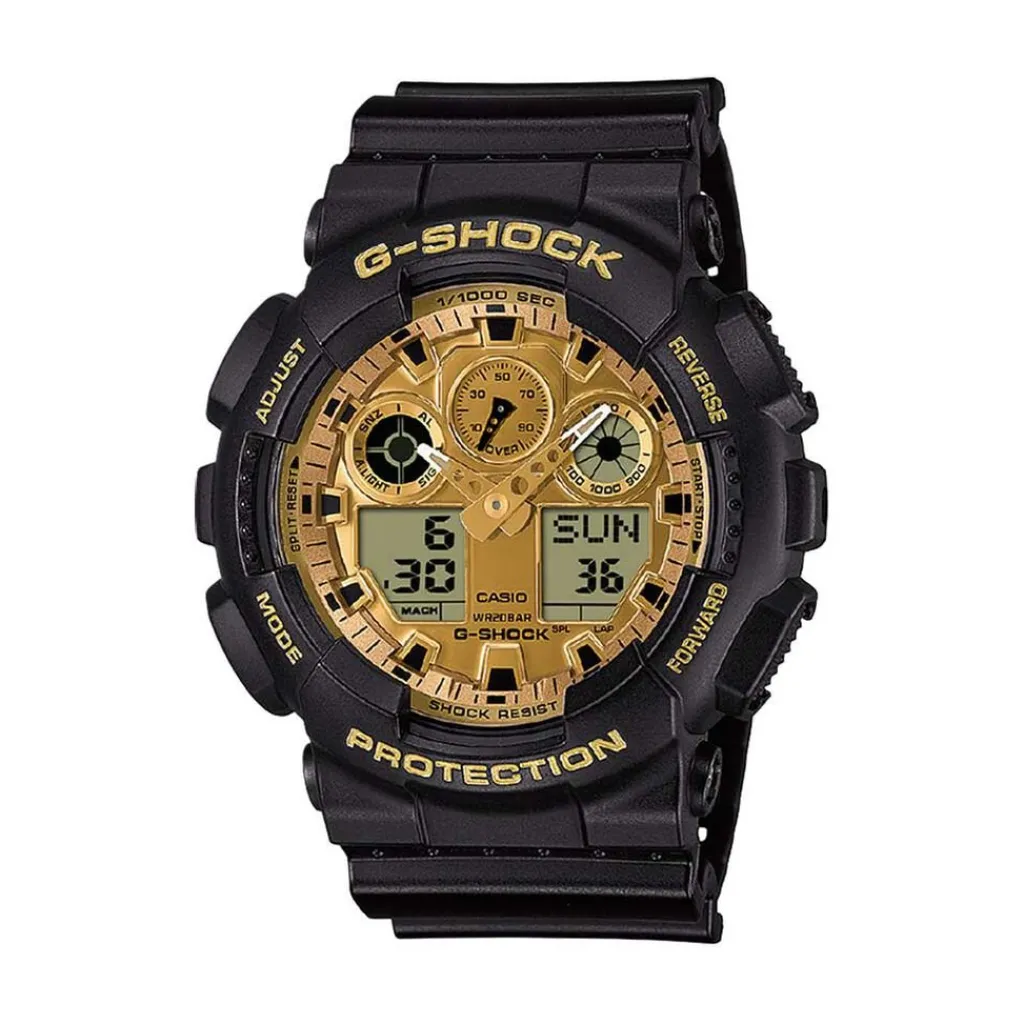 CASIO G-SHOCK Montre Ga100 Doré Best