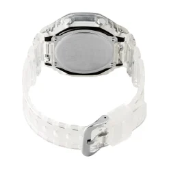 CASIO G-SHOCK Montre Noir cadran gris fond noir bracelet résine blanche New