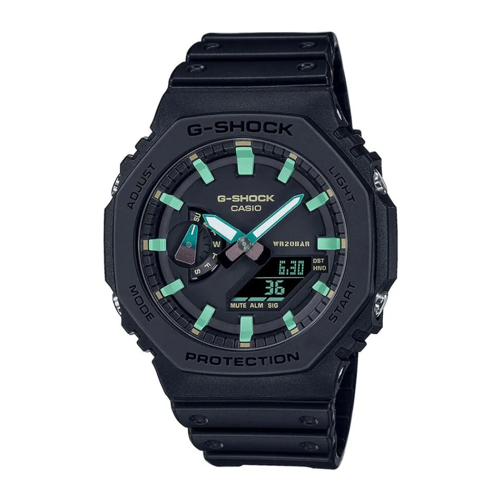 CASIO G-SHOCK Montre Noir cadran noir fond noir bracelet résine noir