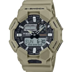 CASIO G-SHOCK Montre Noir cadran kaki fond noir bracelet résine kaki Outlet