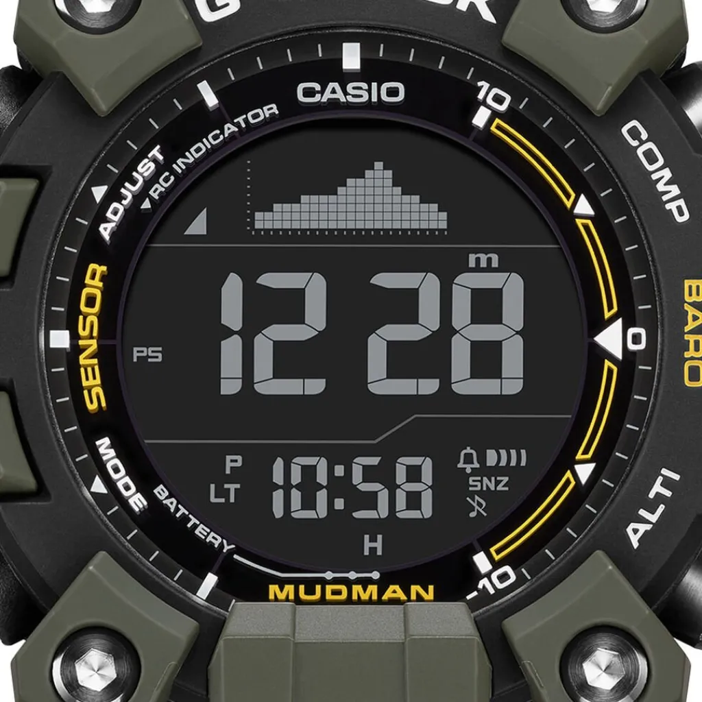 CASIO G-SHOCK Montre Noir cadran vert bracelet résine vert Best