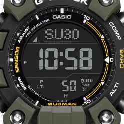 CASIO G-SHOCK Montre Noir cadran vert bracelet résine vert Best