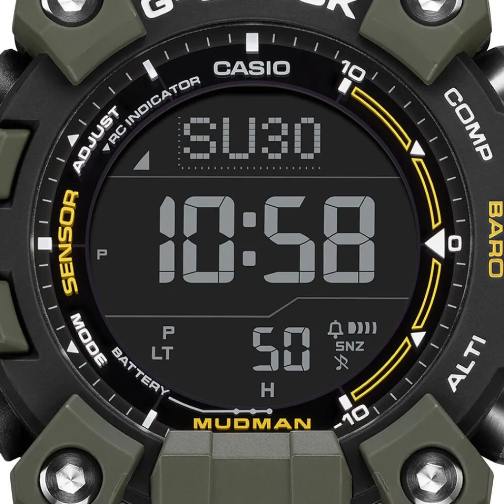 CASIO G-SHOCK Montre Noir cadran vert bracelet résine vert Best