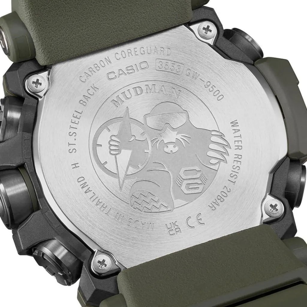 CASIO G-SHOCK Montre Noir cadran vert bracelet résine vert Best