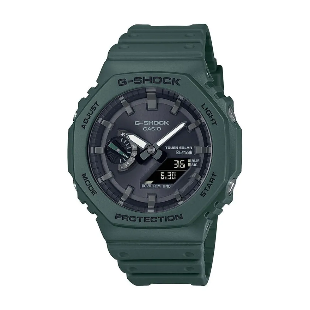 CASIO G-SHOCK Montre Noir cadran vert fond noir bracelet résine vert Hot