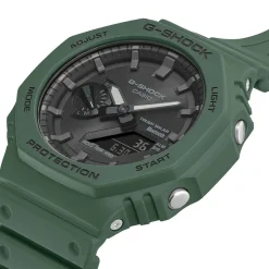 CASIO G-SHOCK Montre Noir cadran vert fond noir bracelet résine vert Hot