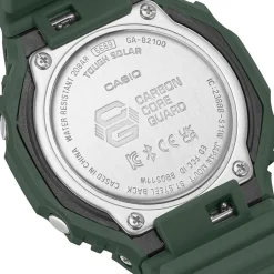 CASIO G-SHOCK Montre Noir cadran vert fond noir bracelet résine vert Hot