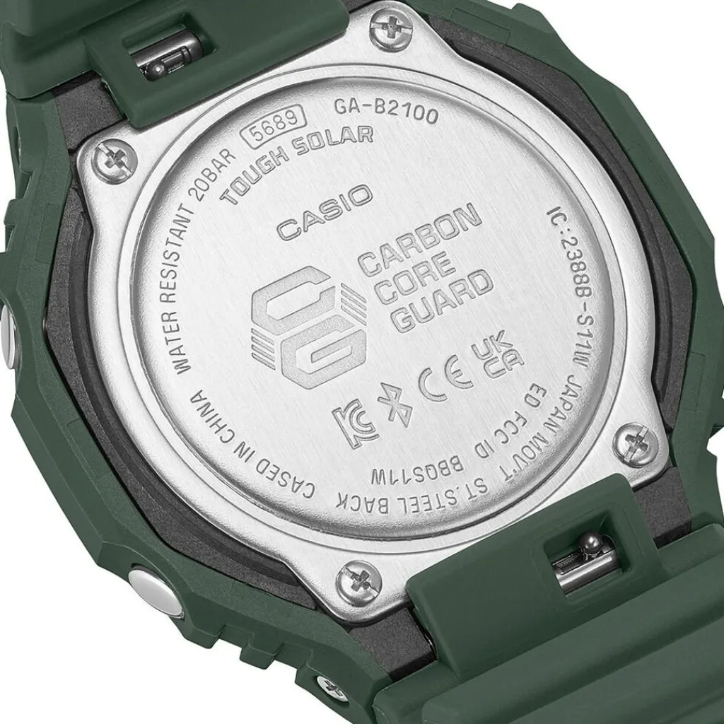 CASIO G-SHOCK Montre Noir cadran vert fond noir bracelet résine vert Hot