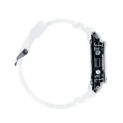 CASIO G-SHOCK Montre Noir cadran gris fond noir bracelet résine blanche Discount