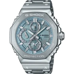 CASIO G-SHOCK Montre Premium Bleu Sky cadran argenté fond bleu sky bracelet acier argenté Sale