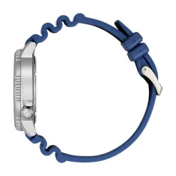 CITIZEN Montre Promaster Marine Bleu cadran argenté fond bleu bracelet caoutchouc bleu Outlet