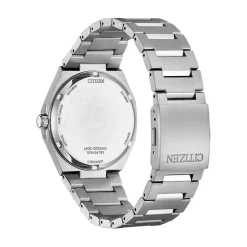 CITIZEN Montre Super Titanium 39.5 Vert cadran argenté fond vert bracelet titane argenté Best