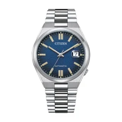 CITIZEN Montre Tsuyosa Nj0151 Bleu cadran argenté fond bleu bracelet acier argenté Best