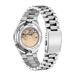 CITIZEN Montre Tsuyosa Nj0151 Bleu cadran argenté fond bleu bracelet acier argenté Best