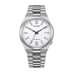 CITIZEN Montre Tsuyosa Nj0159 Blanc cadran argenté fond blanc bracelet acier argenté Online