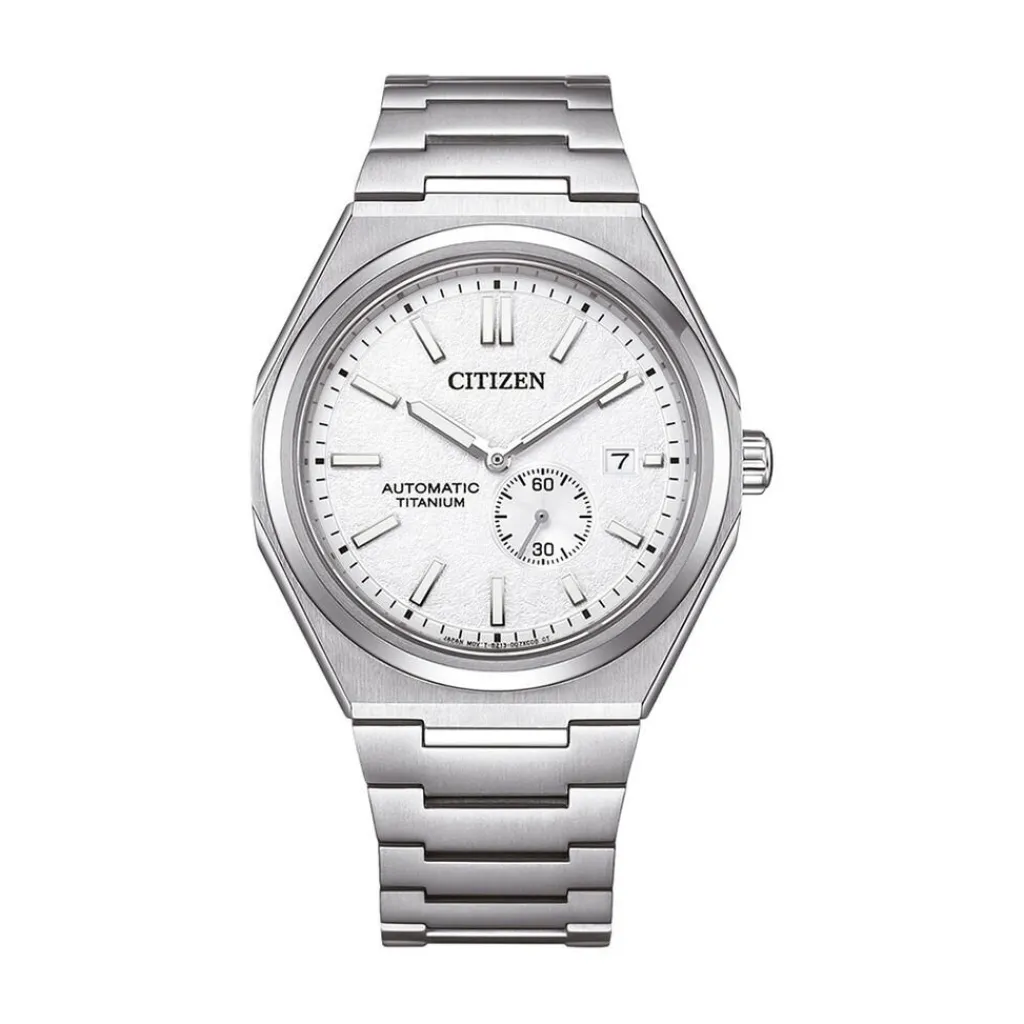 CITIZEN Montre Tsuyosa Nj0180 Argenté cadran argenté fond argenté bracelet titane argenté Clearance