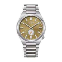 CITIZEN Montre Tsuyosa Nk5010 Vert cadran argenté fond vert bracelet acier argenté Discount