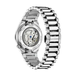 CITIZEN Montre Tsuyosa Nk5010 Vert cadran argenté fond vert bracelet acier argenté Discount