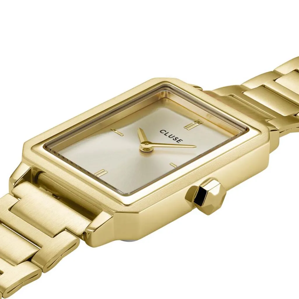 CLUSE Montre Fluette Doré cadran doré fond doré bracelet acier doré Online