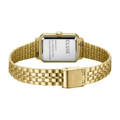 CLUSE Montre Fluette Vert cadran doré fond vert bracelet acier doré Sale