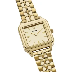 CLUSE Montre Gracieuse Champagne cadran doré fond champagne bracelet acier doré Hot