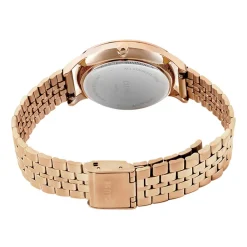 CLUSE Montre Minuit Multifonction Blanc cadran rose fond blanc bracelet acier rose Sale