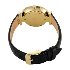 CLUSE Montre Triomphe Noir cadran doré fond noir bracelet cuir de vache noir Sale