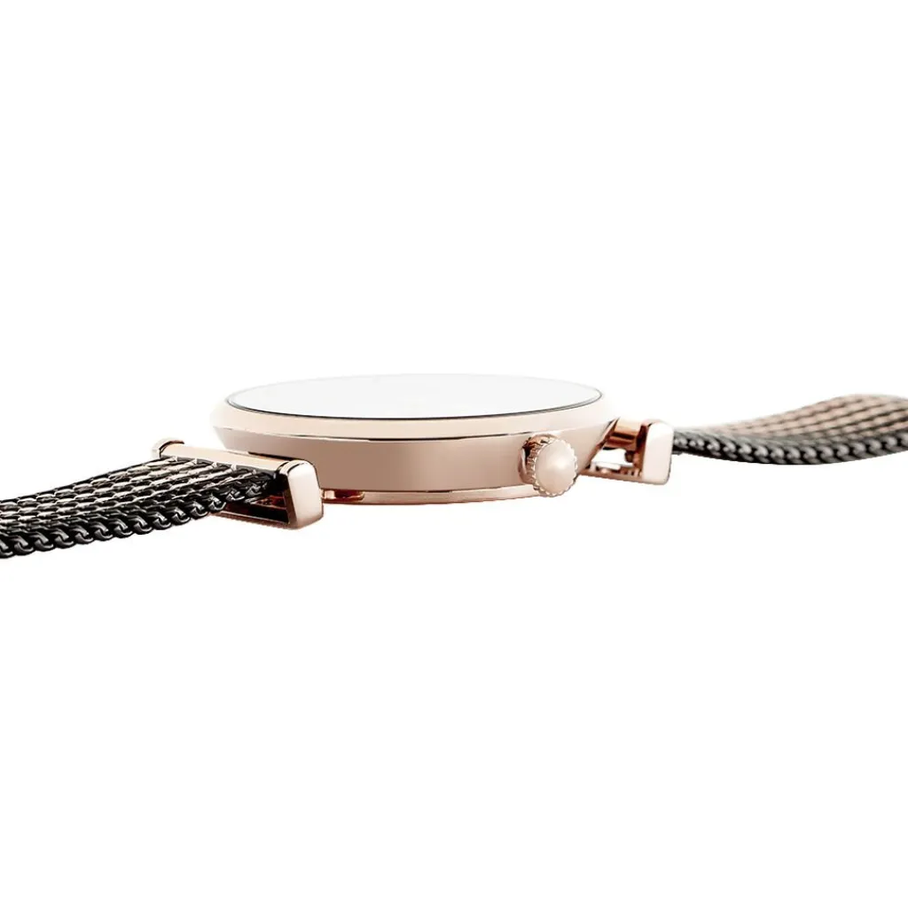 CLUSE Montre Triomphe Noir cadran doré rose fond noir bracelet acier doré rose Hot