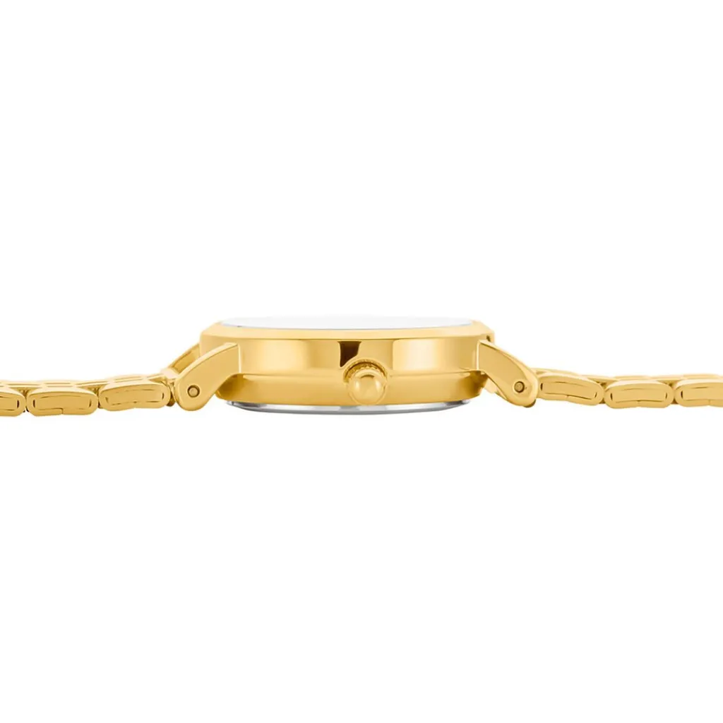 CODHOR Montre Alix Blanc cadran doré fond blanc bracelet acier doré Outlet