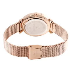CODHOR Montre Amele Dore Rose cadran doré rose fond doré rose bracelet acier doré rose Best
