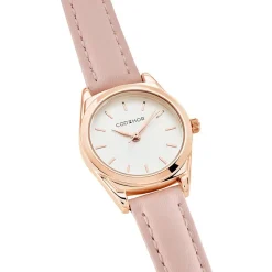 CODHOR Montre Anais Argenté cadran rose fond argenté bracelet alliage rose New