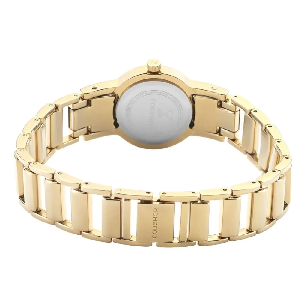 CODHOR Montre Andree Noir cadran doré fond noir bracelet alliage doré Clearance