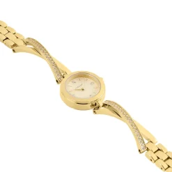 CODHOR Montre Anita Doré cadran doré fond doré bracelet alliage doré Outlet