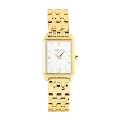 CODHOR Montre Arianne Blanc cadran doré fond blanc bracelet acier doré Sale