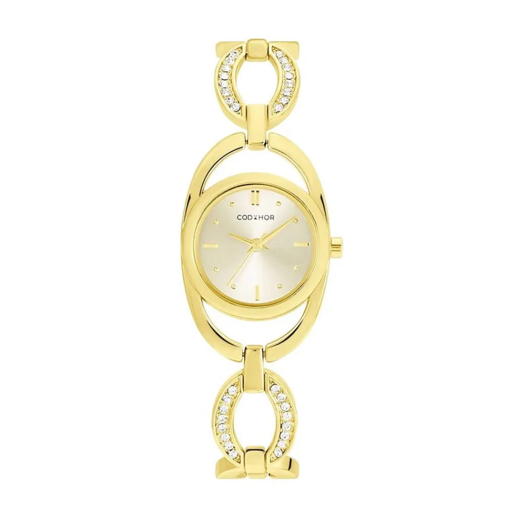 CODHOR Montre Berne Doré cadran doré fond doré bracelet alliage doré