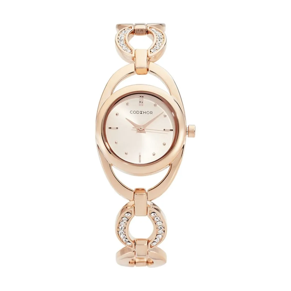 CODHOR Montre Berne Doré Rose cadran doré rose fond doré rose bracelet alliage doré rose Outlet