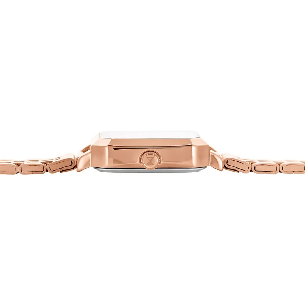 CODHOR Montre Carla Rose cadran rose fond rose bracelet acier rose Hot