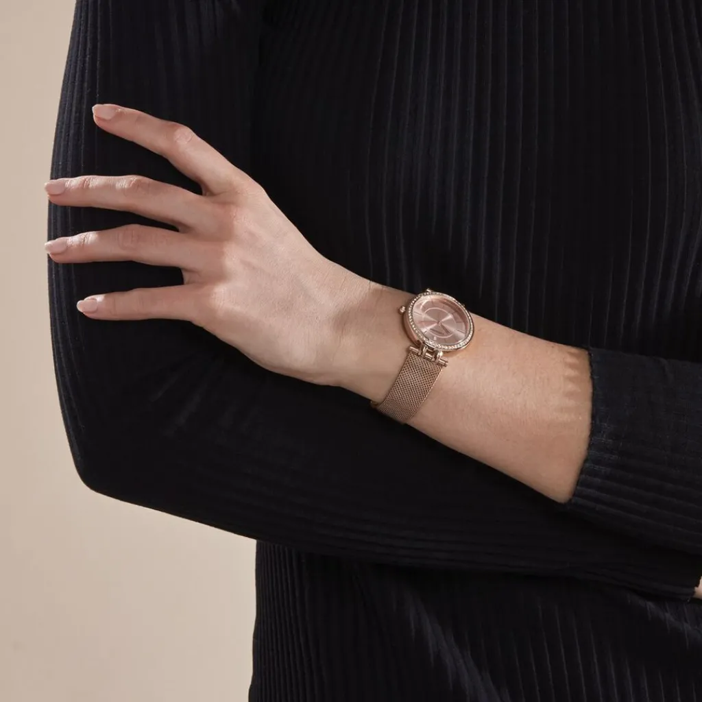 CODHOR Montre Celinia Doré Rose cadran doré rose fond doré rose bracelet acier doré rose Best