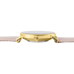 CODHOR Montre Cindy Blanc cadran doré fond blanc bracelet synthétique rose Discount