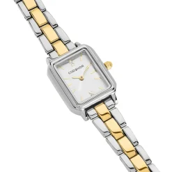 CODHOR Montre Eleonia 2 Argenté cadran argenté fond argenté bracelet alliage bicolore