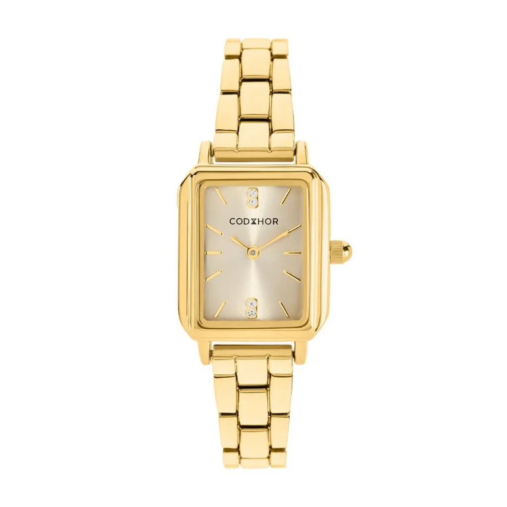 CODHOR Montre Eleonia 2 Doré cadran doré fond doré bracelet alliage doré Outlet